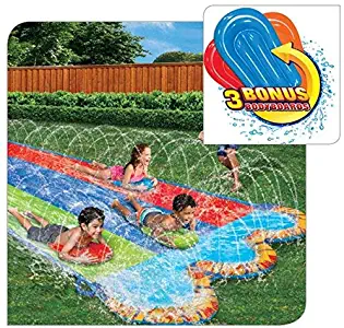 Banzai Triple Racer16 Ft Water Slide-with 3 bodyboards included