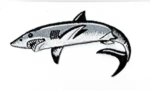 Great White Shark Iron on Embroidered Patch