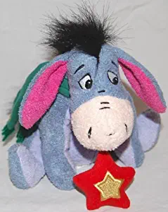 Disney Store Collectible Soft 2001 Eeyore with Star Plush Toy