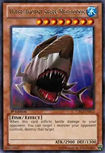 YU-GI-OH! - Hyper-Ancient Shark Megalodon (CBLZ-EN012) - Cosmo Blazer - 1st Edition - Rare