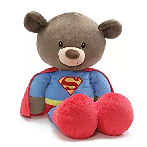 GUND Jumbo Fuzzy Superman, Plush Stuffed Bear, 25"