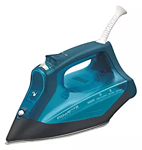 Rowenta DW3180 Steamcare 1600-Watt No Setting No Burning Steam Iron Stainless Steel Soleplate, 350-Hole, Blue