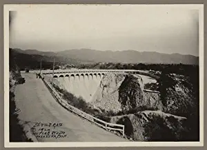 Photo: Devil's Gate,dam,overflow spillway,CA,c1920