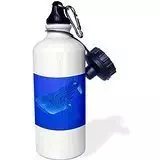 Moson Whale Shark, Not Dangerous Since It is a Filter Feeder(Rincodon Typus) Bonaire, Netherlands Antilles Sports Water Bottle, 21oz, White