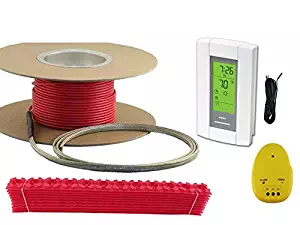 30 Sqft Cable Set, Electric Radiant Floor Heat Heating System with Aube Digital Floor Sensing Thermostat