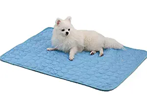 Naivedream Pet Cooling Pad Extra Large Dog Summer Sleeping Mat Pet Cats Cooling Blanket Sleep Cushion Pet Supplies Keep Pets Cool Comfort for Cats and Dogs for Kennel Sofa Bed Floor Travel Car Seats