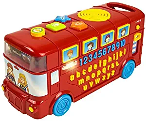 CoolToys My First Learning Bus | School Bus for Babies, Toddlers, Kids | Educational, Sensory Fun with Letters, Numbers, Words, Colors | Learning Playtime with Music + Lights
