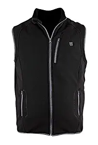 PROSmart Heated Vest Polar Fleece Lightweight Waistcoat with USB Battery Pack(Unisex,Black)