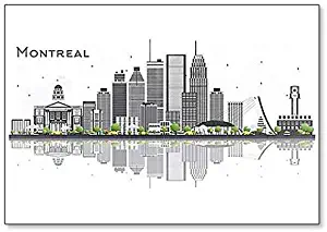 Montreal Canada City Skyline Classic Fridge Magnet