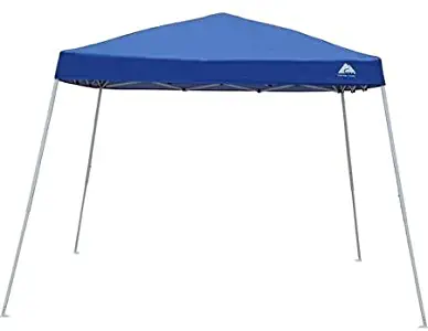 Steel and Polyester Construction 10x10 Slant Leg Instant Canopy/Gazebo Shelter (100 sq. ft Coverage), Blue