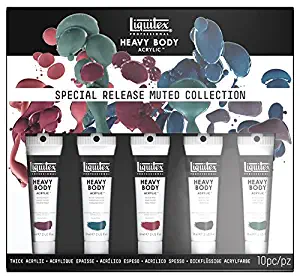 Liquitex Professional Heavy Body Acrylic Paint Set, Muted Colors (3699300)