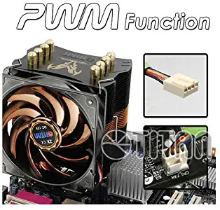 Titan FenRir EVO Multi Platform Universal 4 Heatpipe CPU Cooler w/120mm Silent Kukri fan 345T