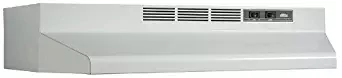 Broan F402401 Two-Speed Four-Way Convertible Range Hood, 24-Inch, White