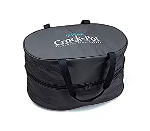 Insulated Crock-Pot 4-7 Quart Oval-Shaped Slow Cooker Black Travel Bag (1)