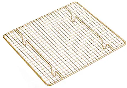 Non-stick Baking Cooling Rack, Pink Gold Carboon Steel Wire Cool Racker with Sturdy Legs for Cooling, Baking, Drying, Broiling or Grilling by Kelsun (109inch)