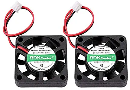 DC Brushless Cooling Fan, UCEC 4010 12V DC Axial Fan 40x40x10MM 2Pin for Computer Case, 3D Printer Extruder Humidifier and Other Small Appliances - 2 Pack