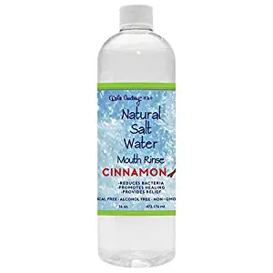 Natural Pink Himalayan Salt Water Rinse Cinnamon 16 oz