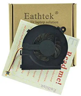 Eathtek Replacement CPU Cooling Fan for HP Compaq Presario CQ56 CQ56z CQ62 CQ62z G62t G62m G62x G42t G4 G4t g4-1124dx g4-1135dx g4-1125dx g4-1104dx g4-1015dx g4-1117dx Series (3 pin 3 Connector)