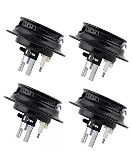 Ximoon 4 Pack Gas Range Sealed Burner Head & Igniter Assembly for Maytag, Magic Chef, Part 3412D024-09 74003963, 12500050