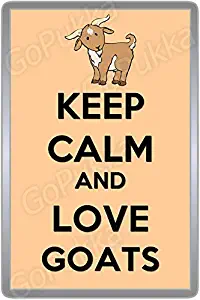 Keep Calm And Love Goats - Fridge Magnet (Standard: 70x45mm)