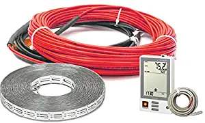 Heatwave Floor Heating Cable 120V (32-60 Square Feet) with Required GFCI Programmable Thermostat