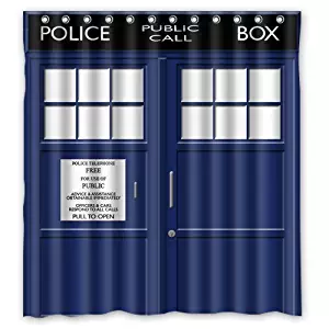 FMSHPON Police Box Public Call Waterproof Fabric Bathroom Shower Curtain 66 x 72 Inches