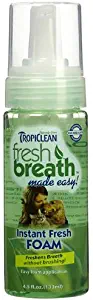Tropiclean Fresh Breath Instant Foam Made in USA Size:Pack of 2