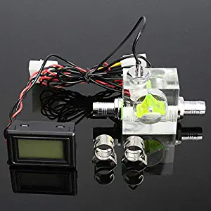 Water Liquid Cooling 4Pin 3 Way Flow Meter With Thermometer G1/4 Threaded Connector - Computer Components CPU Cooling Fans - 1 Water Liquid Cooling 4Pin 3 Way Flow Meter With Thermometer G1\/4 T