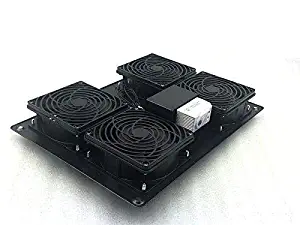 Rising Rack Mount Temperature Control Server Fan Cooling System with 4 Fans 1U