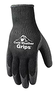 2 Pairs Cold Weather Latex Winter Work Gloves, Medium (526MN)