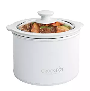 Crock-Pot 1-1/2-Quart Round Manual Slow Cooker, White (SCR151-WG)