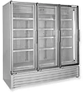 Global Refrigeration/Kelvinator Merchandiser Triple Glass Door 76 Cft Bottom Mount Model Ulg80Bc