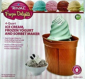 Rival 4 Qt Twisty IceCream Maker by Frozen Delights.