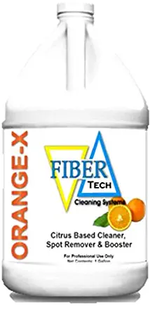 Fiber Tech:Orange-X Citrus Based Cleaner, Spot Remover, Booster 4x1 Gallon Case