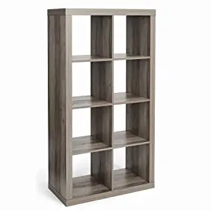 Modern Better Homes and Gardens 8-Cube Organizer, Rustic Gray + Free Home Decors