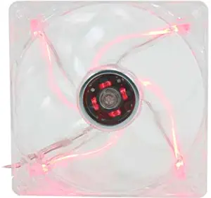 Rosewill 120mm LED Cooling Case Fan for Computer Cases Cooling, Red RFTL-131209R