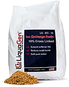 LiquaGen - 2Cu.'. of Water Softening Ion Exchange Resin Cation + Resin Loading Funnel