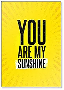 You Are My Sunshine. Inspiring Creative Quote Fridge Magnet