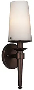 Philips Forecast F542770E1 1-Light Torch Wall Sconce Lamp Merlot Bronze