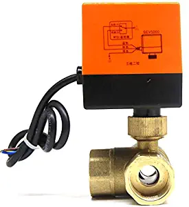Valve | 1" AC220V 3 way 3 wires electric actuator brass ball valve,Cold&hot water vapor/heat gas brass motorized ball valve | by TOTAMEND