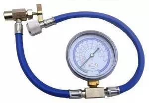 Enviro-Safe 3226 Can Tap with Gauge - R-134a can to R-12/R-22 port