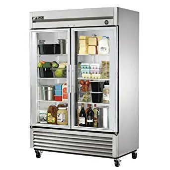 True T-49G-LD Glass Door Reach-in Refrigerator, 49 Cu. Ft. Capacity