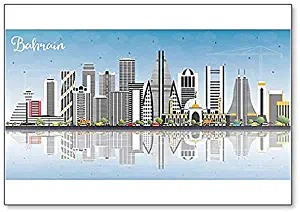 Bahrain City Skyline Classic Fridge Magnet