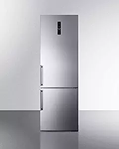 Summit FFBF249SSIMLHD 24 Inch Wide 11.6 Cu. Ft. Capacity Energy Star Certified Free Standing Refrigerator with ZeroZone Deli Drawer