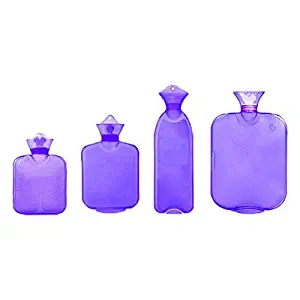 THEE 4pcs Set Hot Water Bottle Bag Transparent PVC