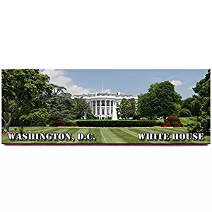 White House panoramic fridge magnet Washington D.C. travel souvenir