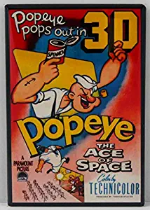 Popeye"The Ace of Space 3D" Refrigerator Magnet.