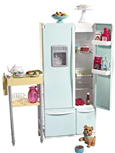 Barbie Refrigerator & Cart Kitchen Playset