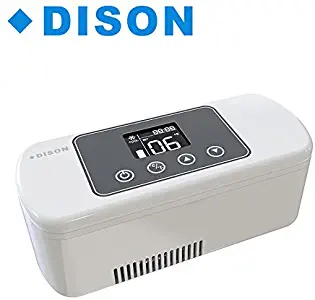 Dison High Volume Portable Insulin Cooler Refrigerated Box,Rechargeable LCD Display 2-8℃ Car Insulin Cooler Medicine Mini Fridge for Home,Car,Travel,Camping