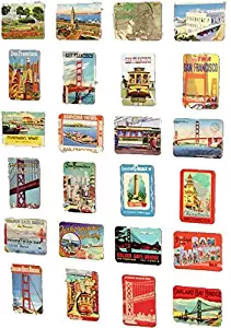 MISWEE 24-pcs magnetic fridge magnets refrigerator sticker home decoration accessories magnet paste arts crafts (San Francisco)